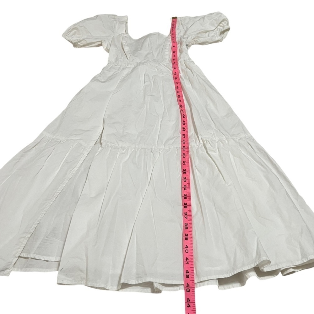 ASTR Poplin Tiered Maxi Dress in White Size XS - Picture 13 of 15